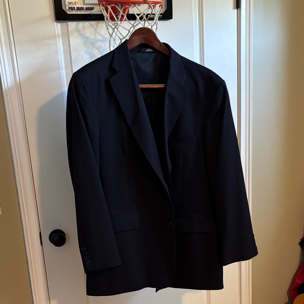 Haggar Men's Navy Blazer